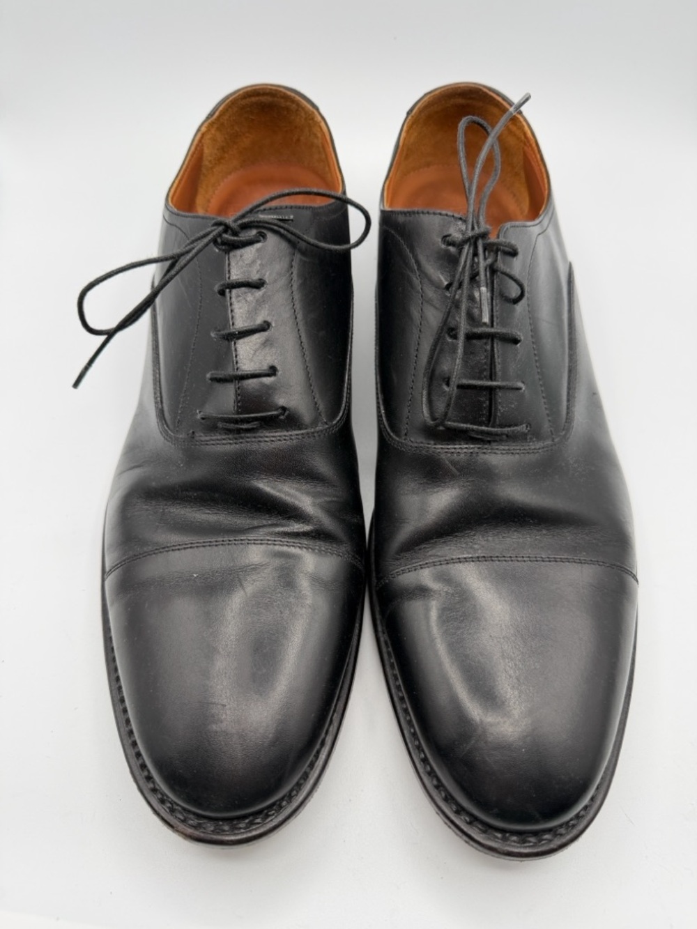 Hall Madden The Timeless Black Cap-Toe Oxford Dress Shoes Size 45.5(12.5 US) - Picture 2 of 12